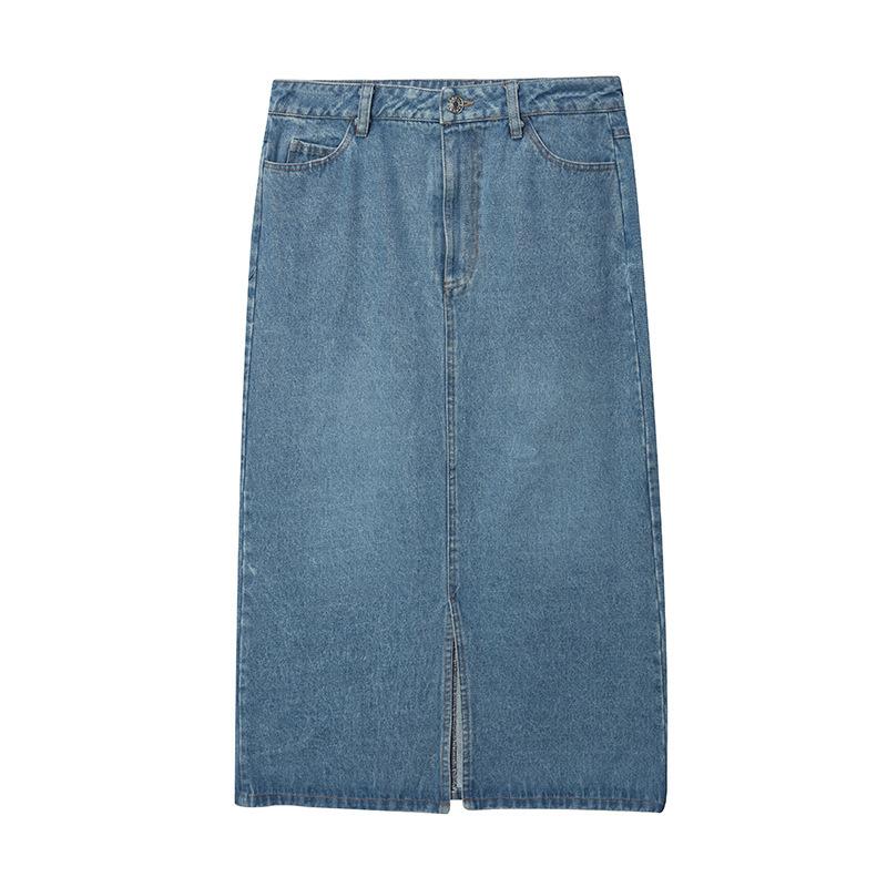 Denim Midi Skirt  | Womens Bottoms Bottoms Bottoms