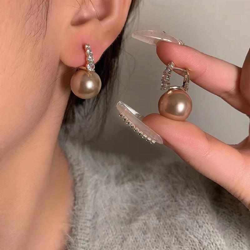 Fine Meant To Be Pearl & Diamond Huggies  | Womens Earrings Earrings Earrings