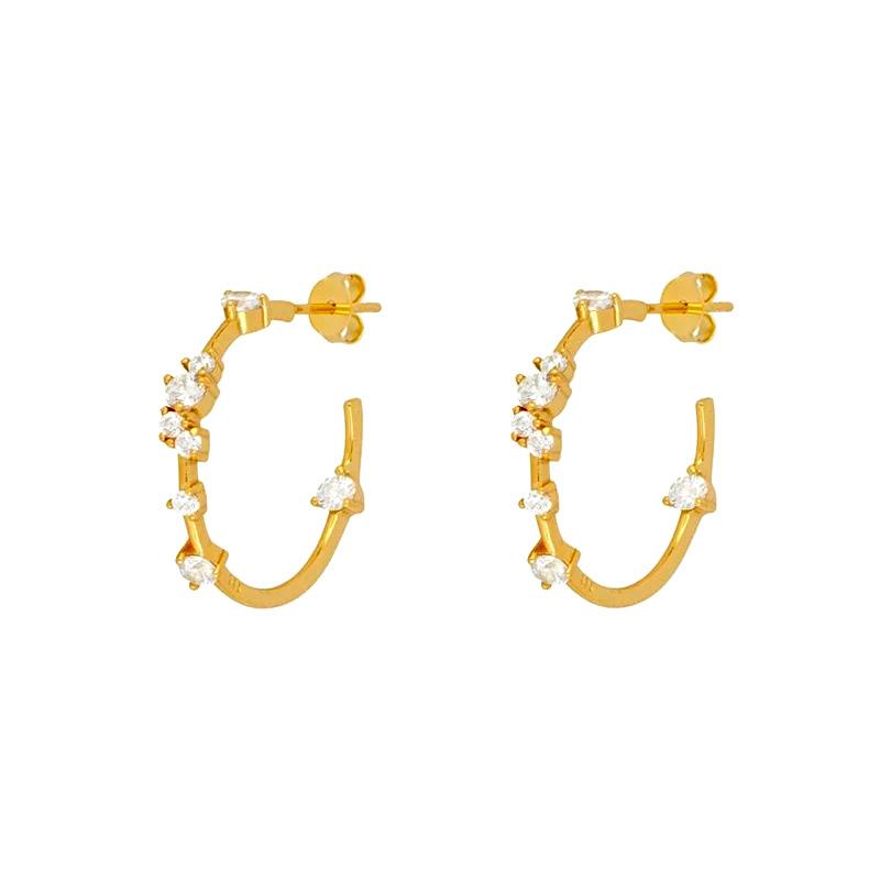 Hint Of Shimmer Hoops  | Womens Earrings Jewelry & Watches Clear