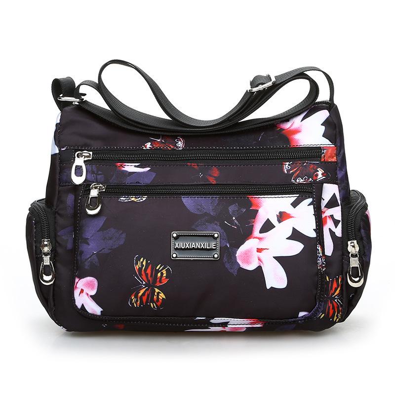 Hudson Fall Poppies Convertible Crossbody  | Womens Crossbody Bags Crossbody Bags Black Multi